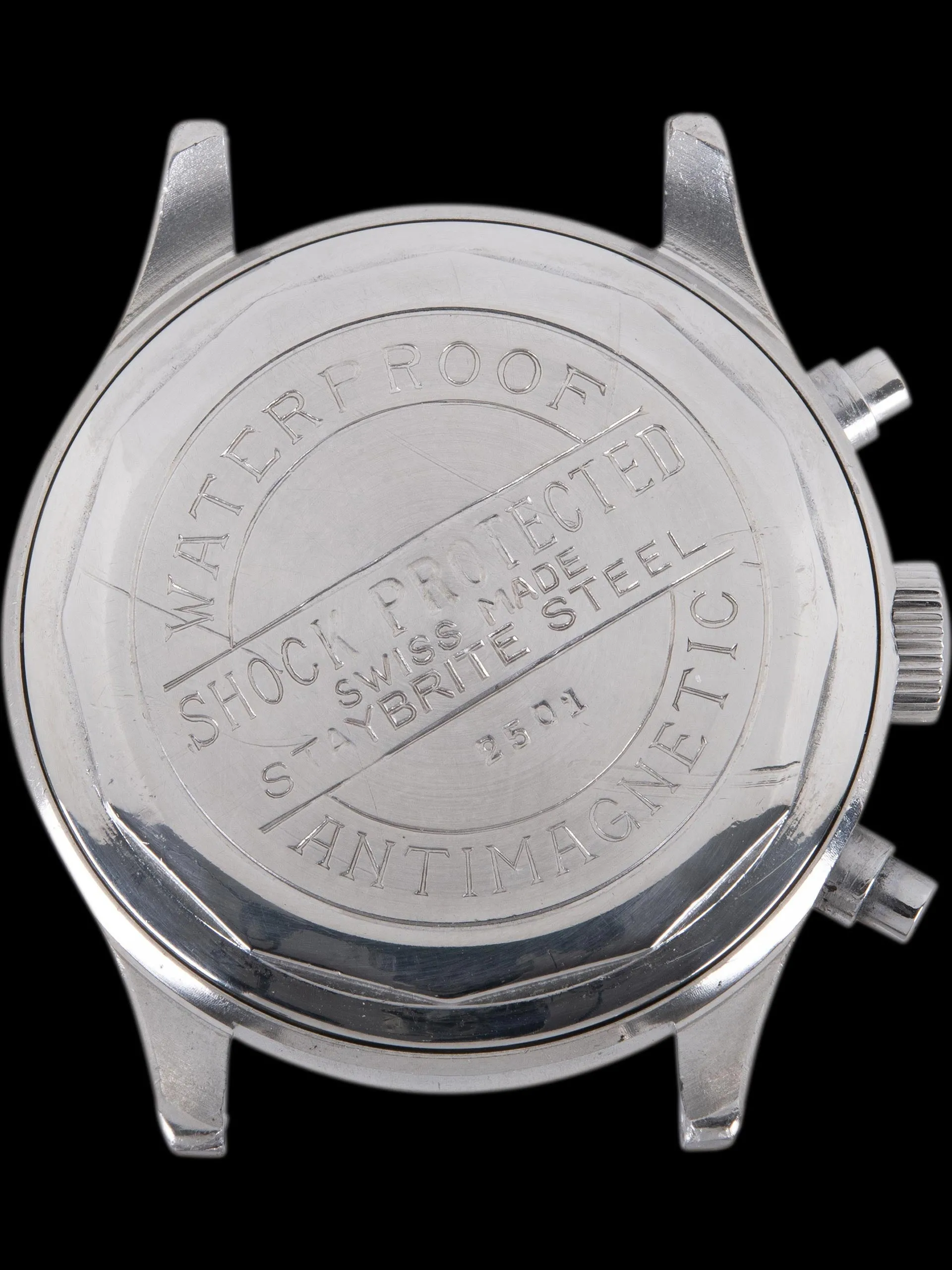 1940s Vetta Chronograph "Spillmann Case" W/ Reverse Pushers