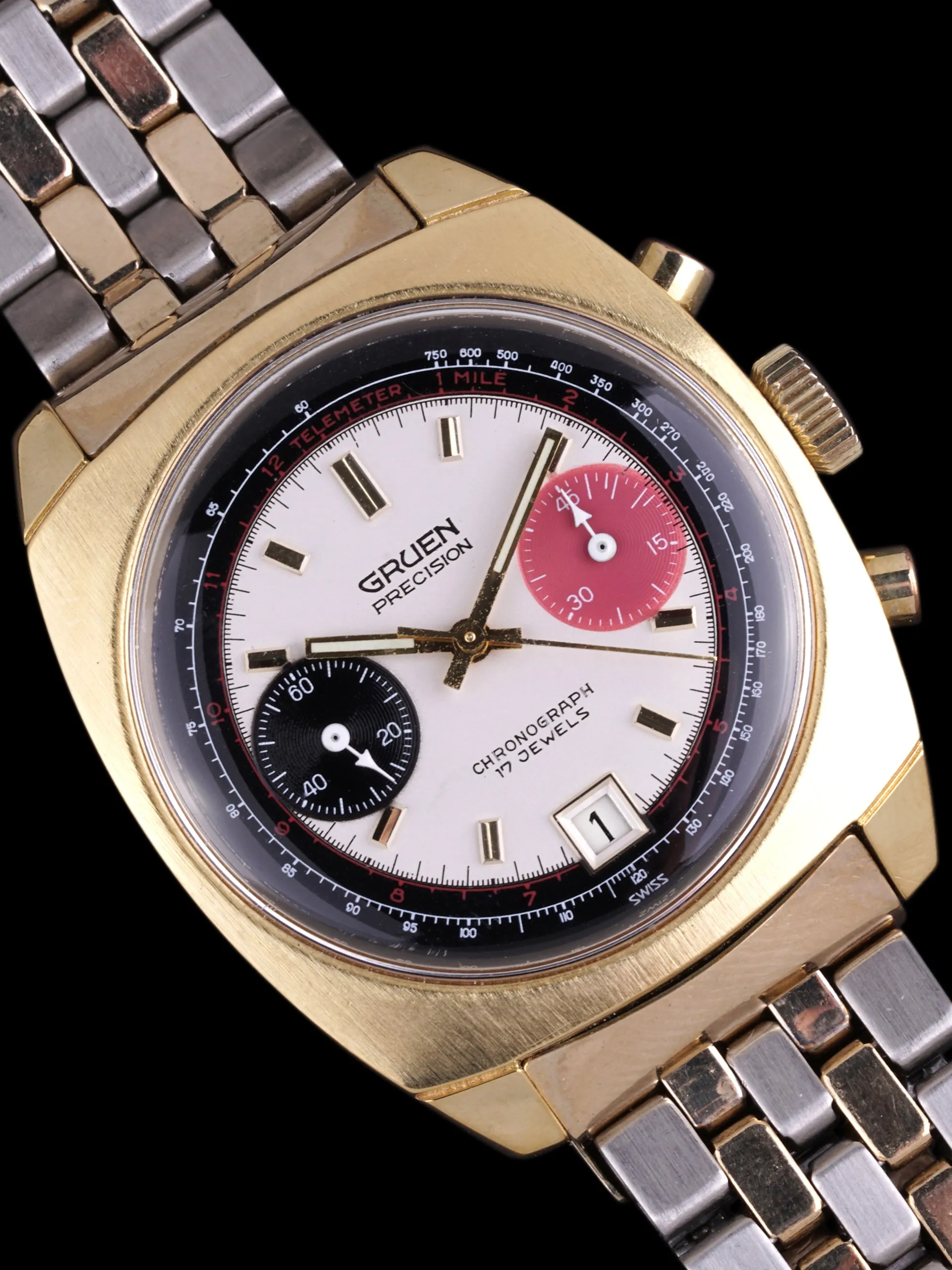 1970s Gruen Precision Chronograph (Ref. 770 CA) "Valjoux 7734"