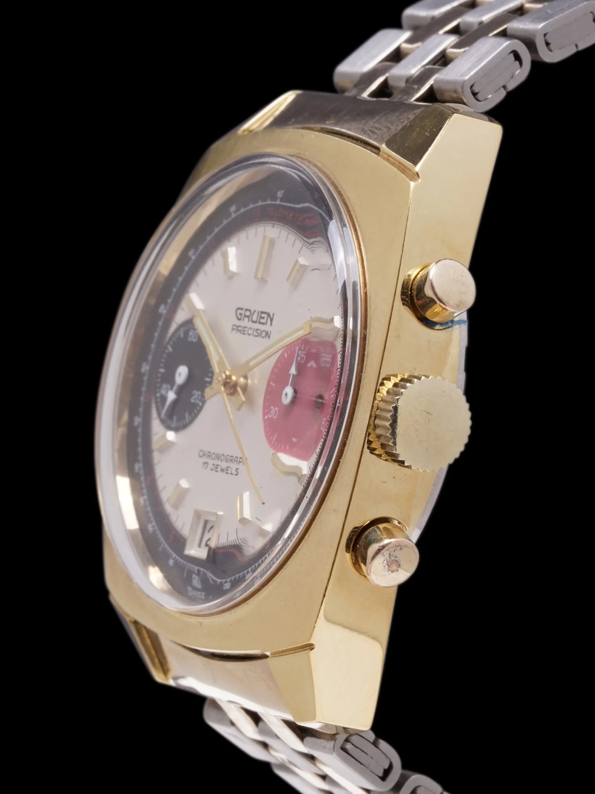 1970s Gruen Precision Chronograph (Ref. 770 CA) "Valjoux 7734"