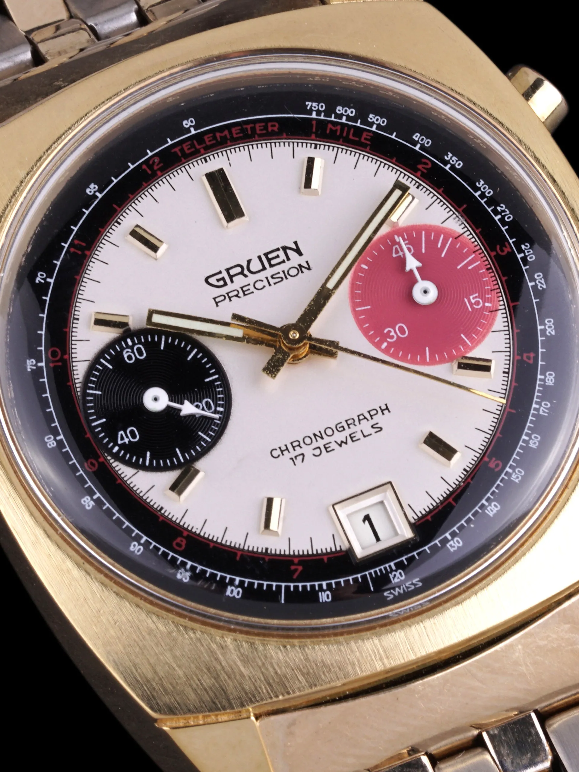 1970s Gruen Precision Chronograph (Ref. 770 CA) "Valjoux 7734"