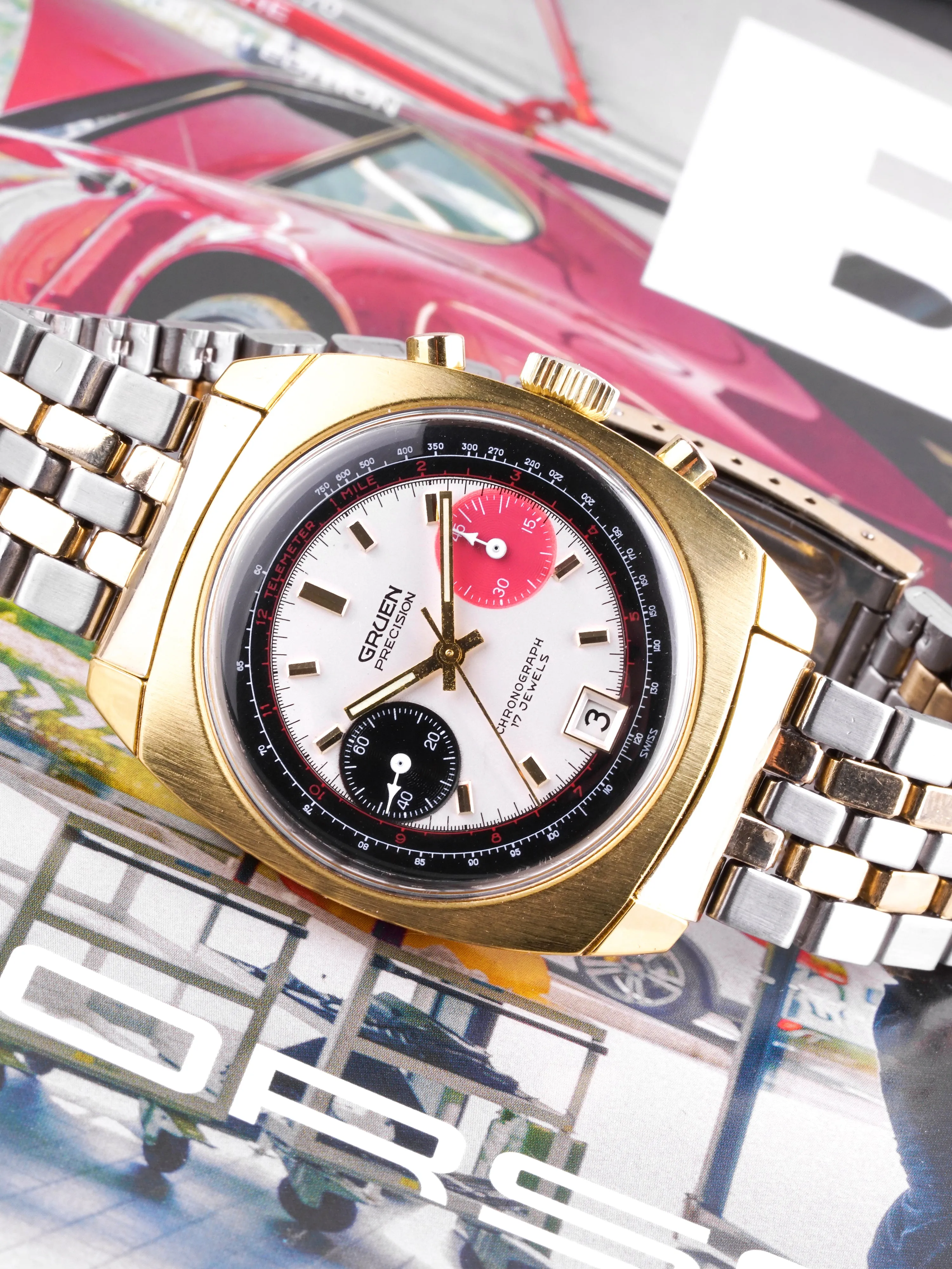 1970s Gruen Precision Chronograph (Ref. 770 CA) "Valjoux 7734"