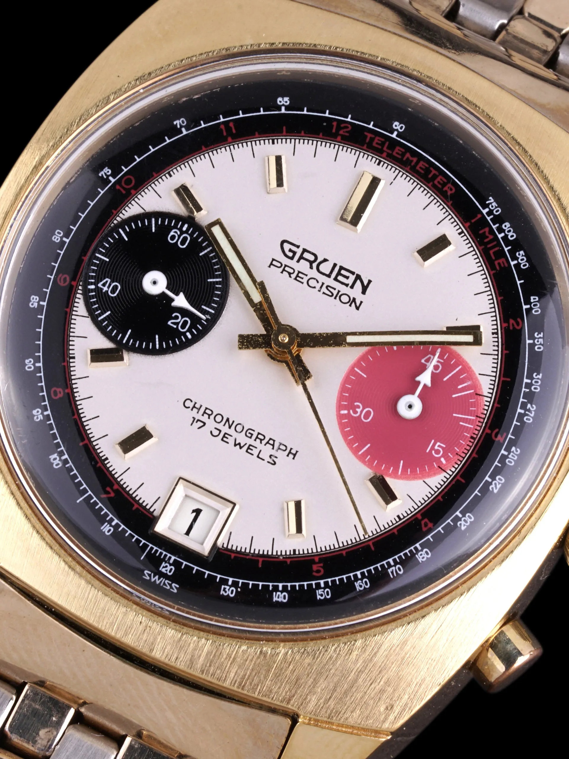 1970s Gruen Precision Chronograph (Ref. 770 CA) "Valjoux 7734"