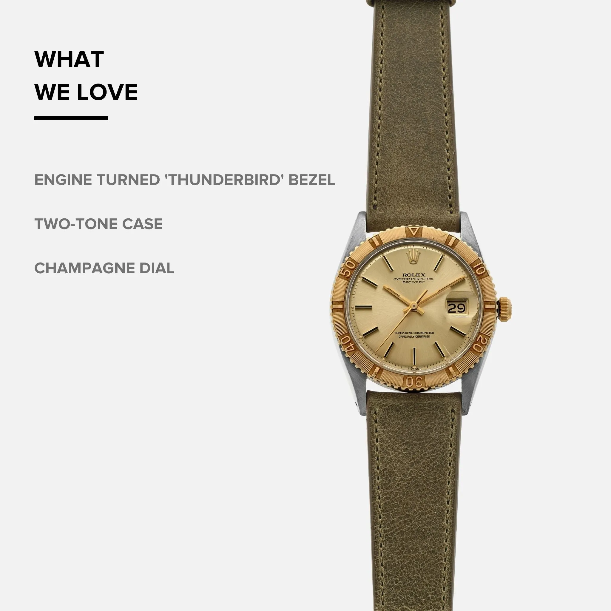 1973 Rolex Datejust 'Thunderbird' Ref. 1625 In Two Tone