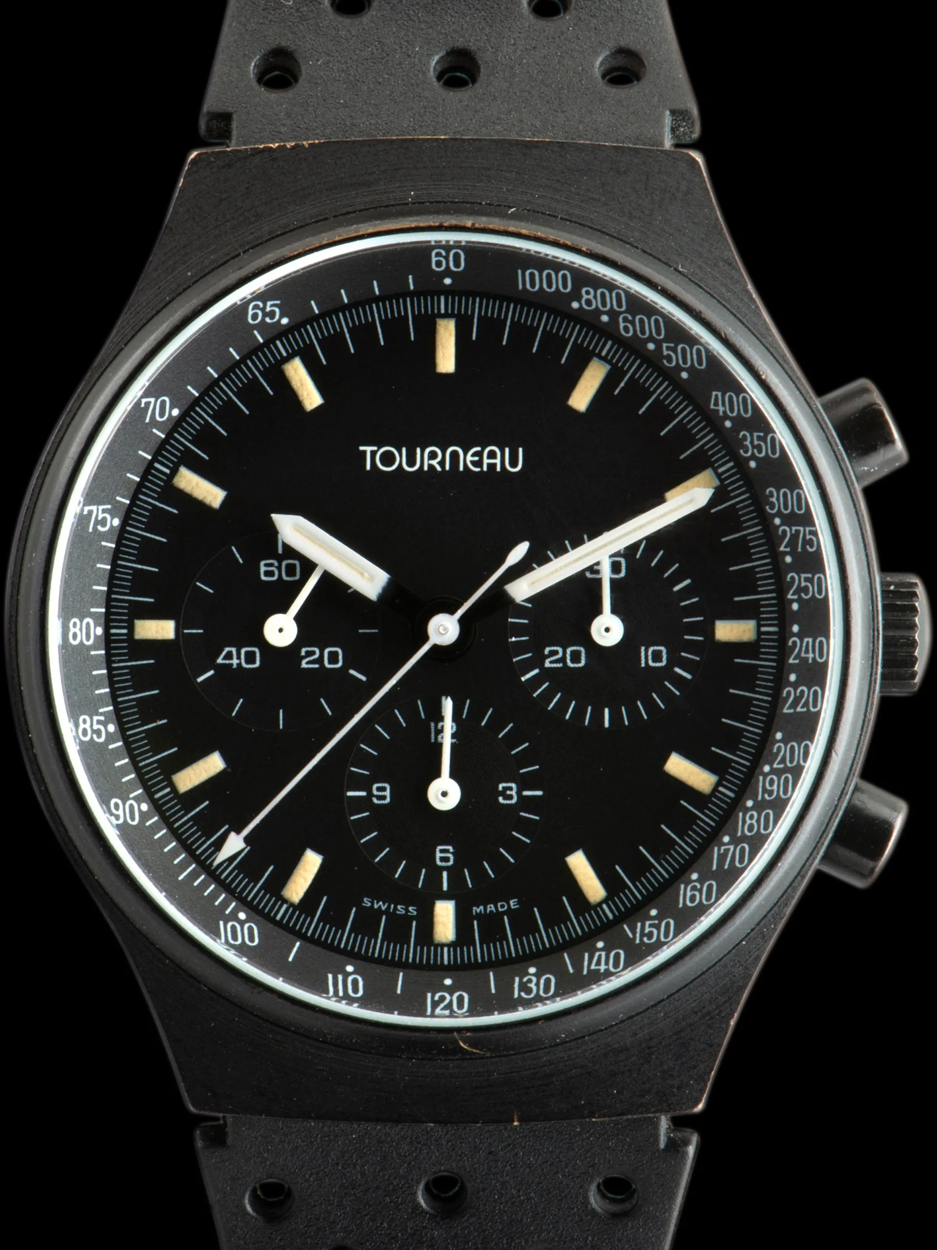 1990s Tourneau Chronograph (Ref. 712451) "PVD" Lemania Cal. 1873