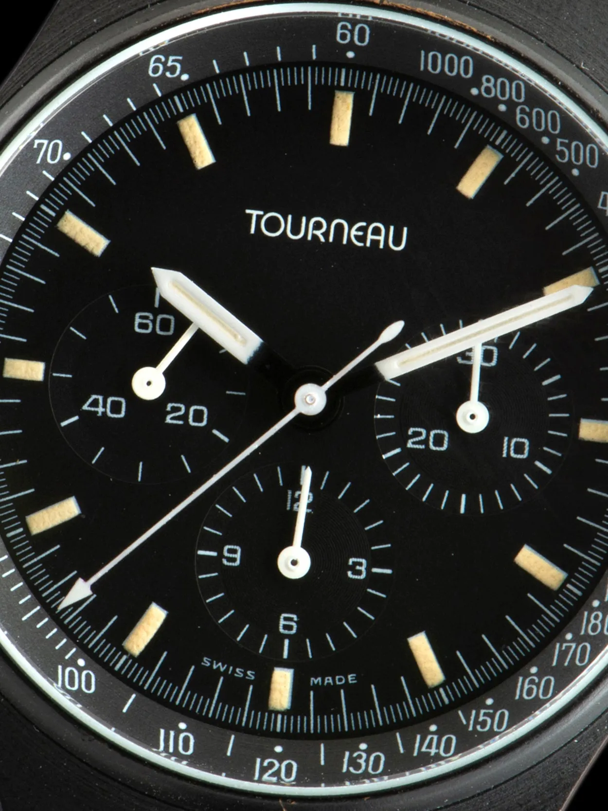 1990s Tourneau Chronograph (Ref. 712451) "PVD" Lemania Cal. 1873