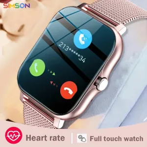 2023 SmartWatch Android Phone 1.44\" Full Touch Women Men"