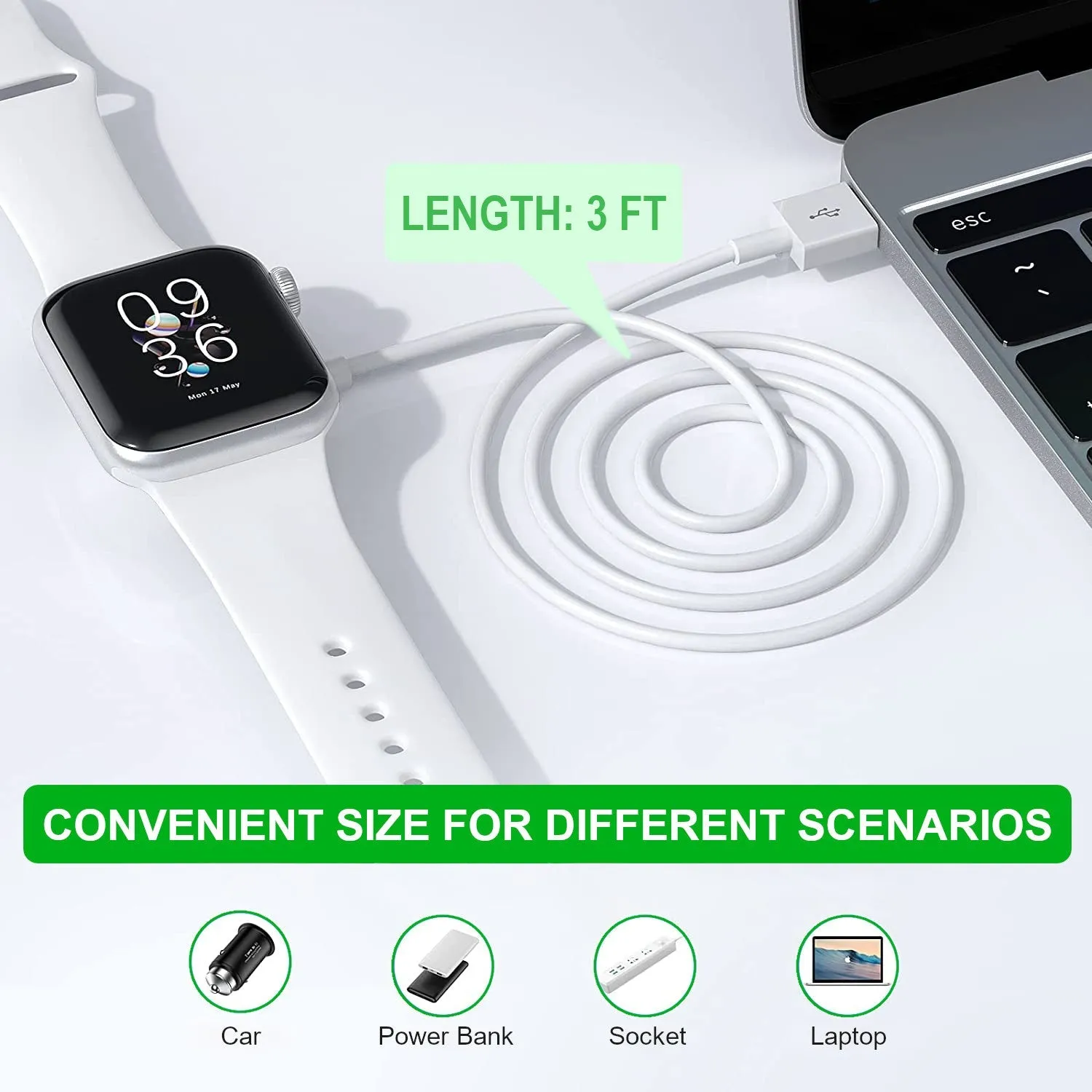 3.3FT Apple Watch Charger Cable