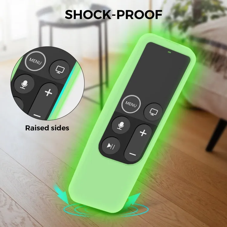 Ahastyle 2-In-1 Silicone Protective Cover For Apple Tv Hd / 4K & Airtag Remote Control Tracker