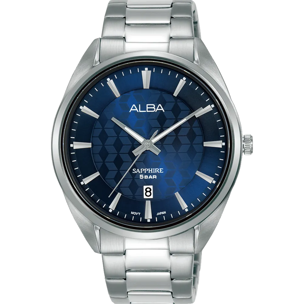 Alba Prestige Analogue Stainless Steel Blue Dial Watch AS9P61X