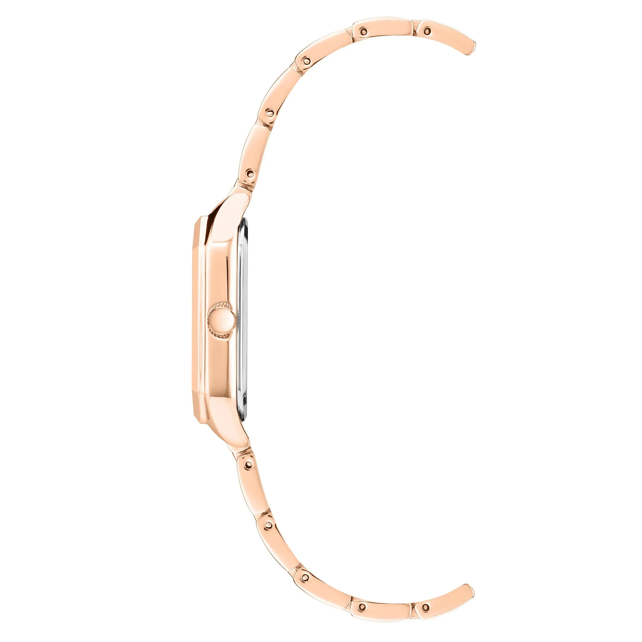 Anne Klein Rose Gold Bracelet Navy Dial Women's Watch - AK3774NVRG
