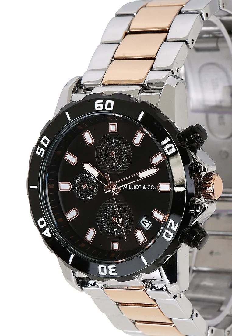 Antonio Rose Gold Metal Watch (Salmon)