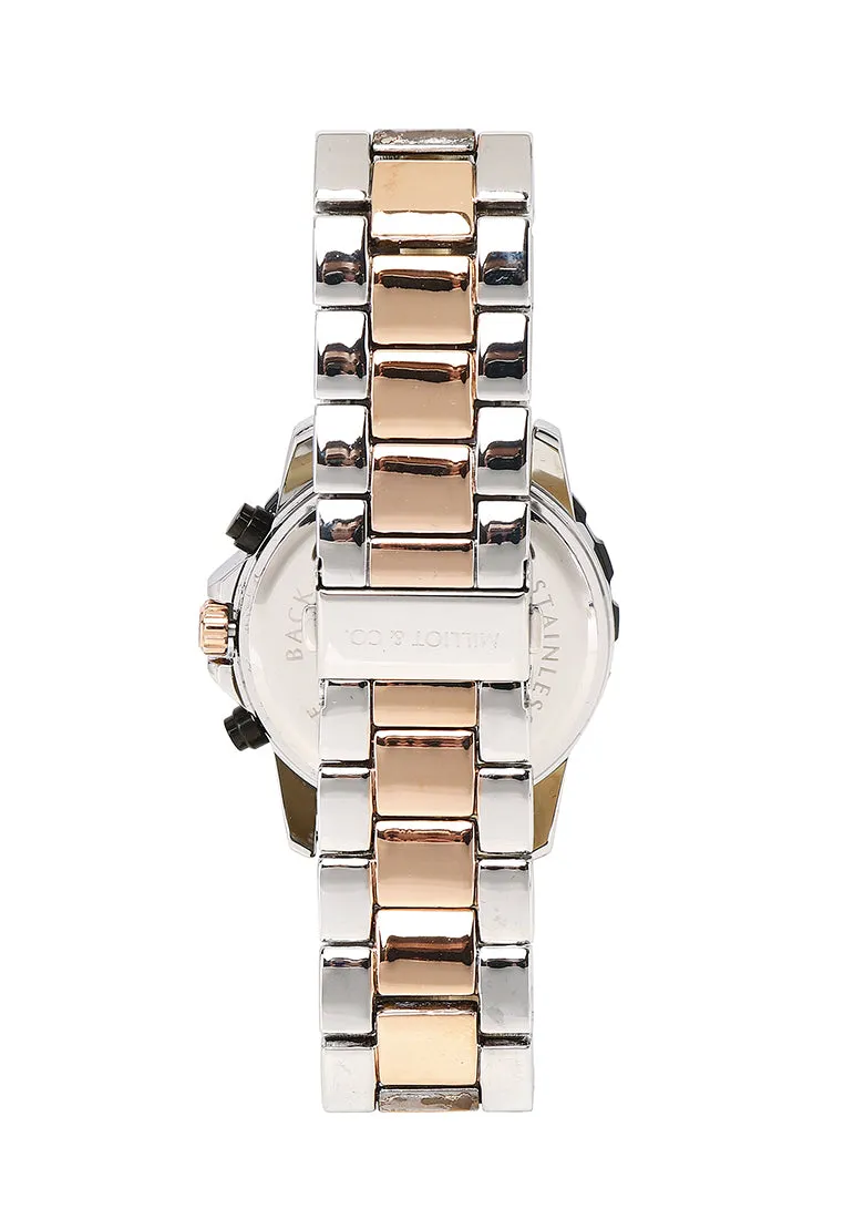 Antonio Rose Gold Metal Watch (Salmon)