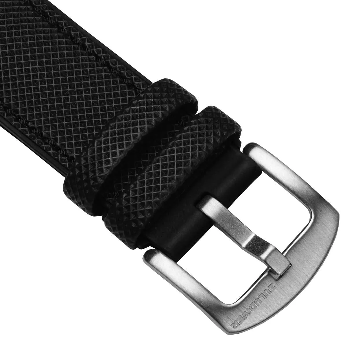 ANVIL FKM Rubber Watch Strap - Blue / White