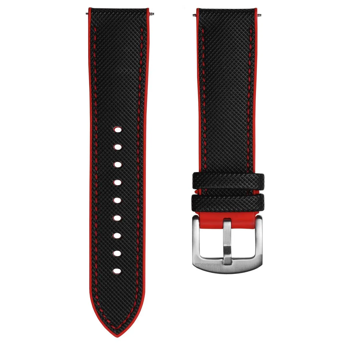 ANVIL FKM Rubber Watch Strap - Blue / White