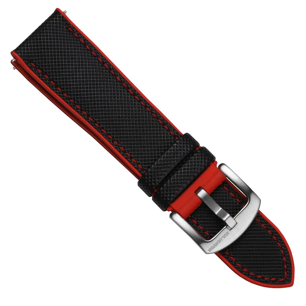 ANVIL FKM Rubber Watch Strap - Blue / White