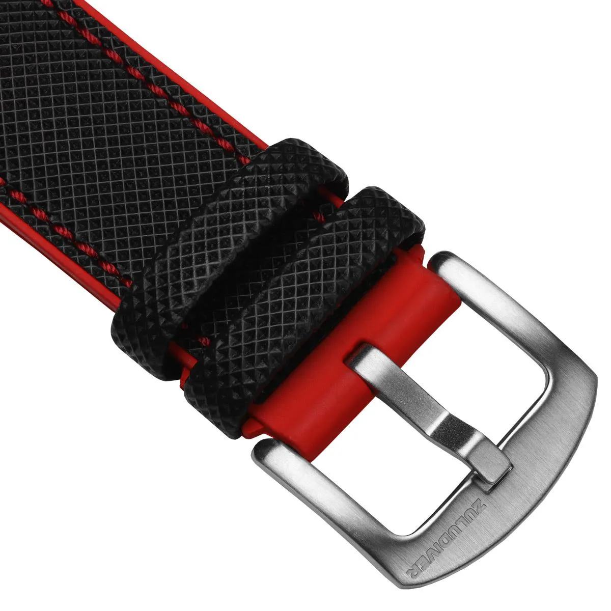 ANVIL FKM Rubber Watch Strap - Blue / White
