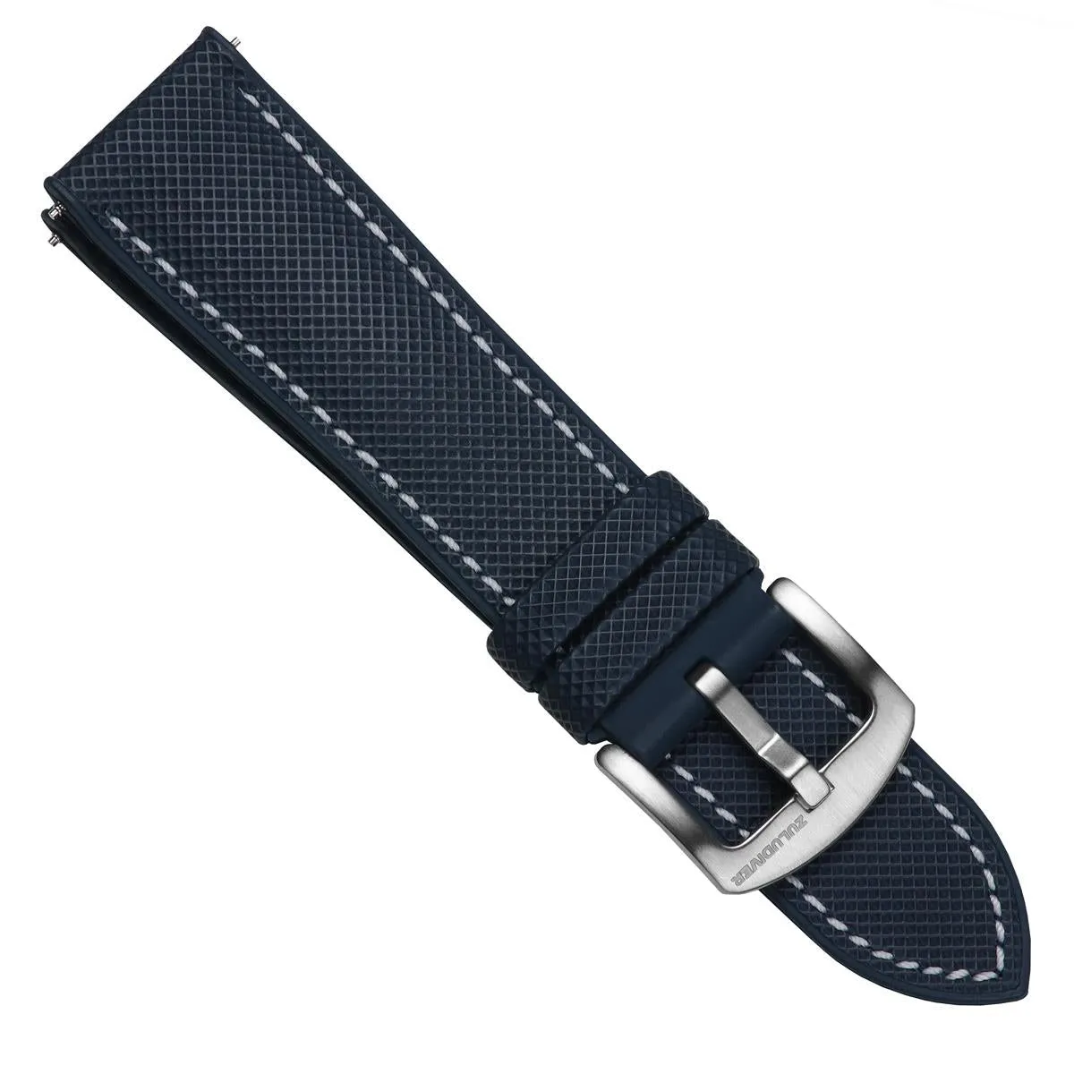 ANVIL FKM Rubber Watch Strap - Blue / White