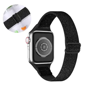 Apple Watch 42mm - 44mm nylon watch strap - Glitter Black