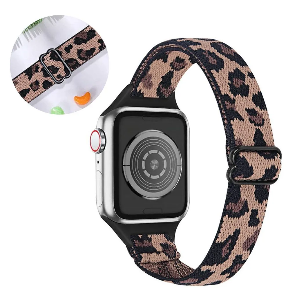 Apple Watch 42mm - 44mm nylon watch strap - Leopard