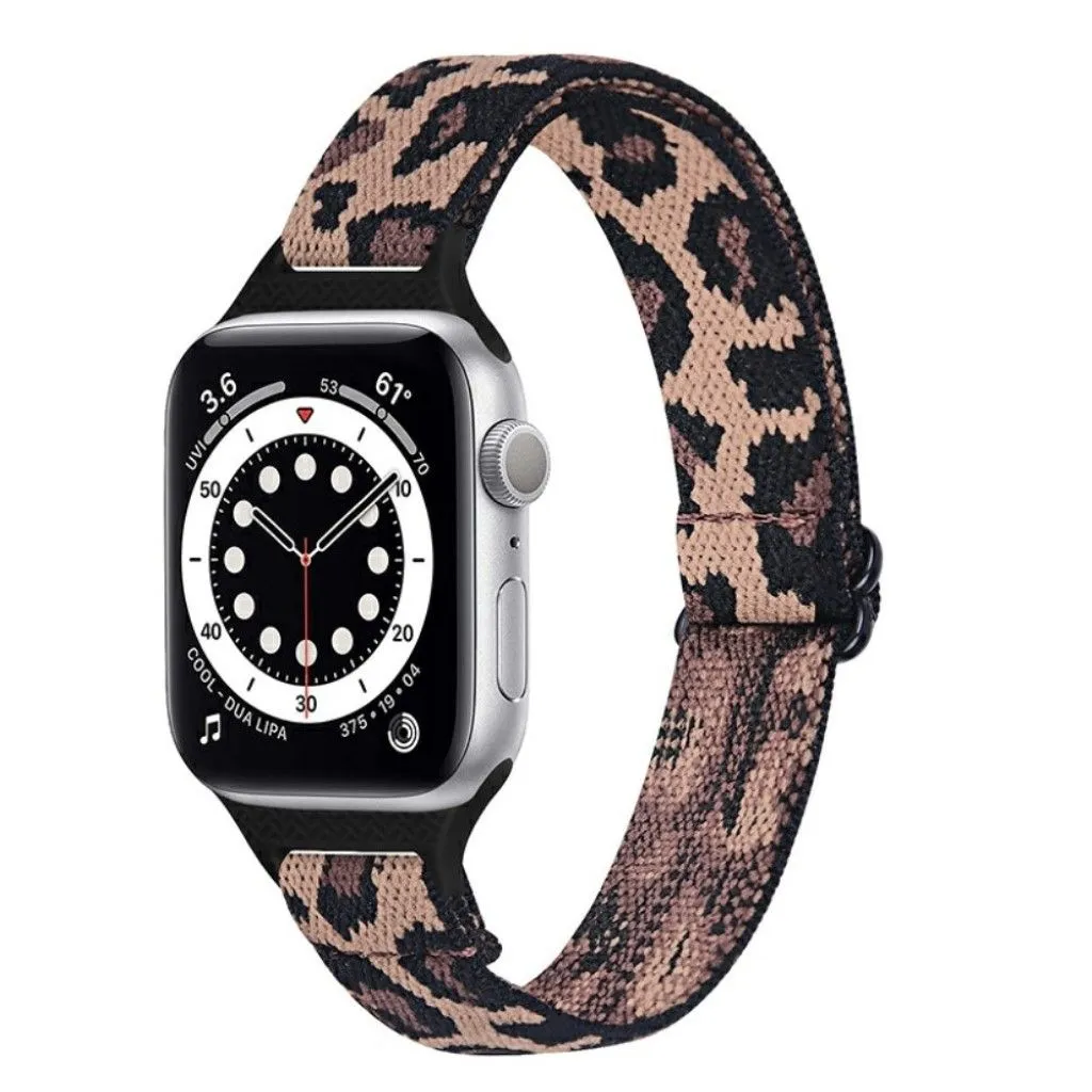 Apple Watch 42mm - 44mm nylon watch strap - Leopard