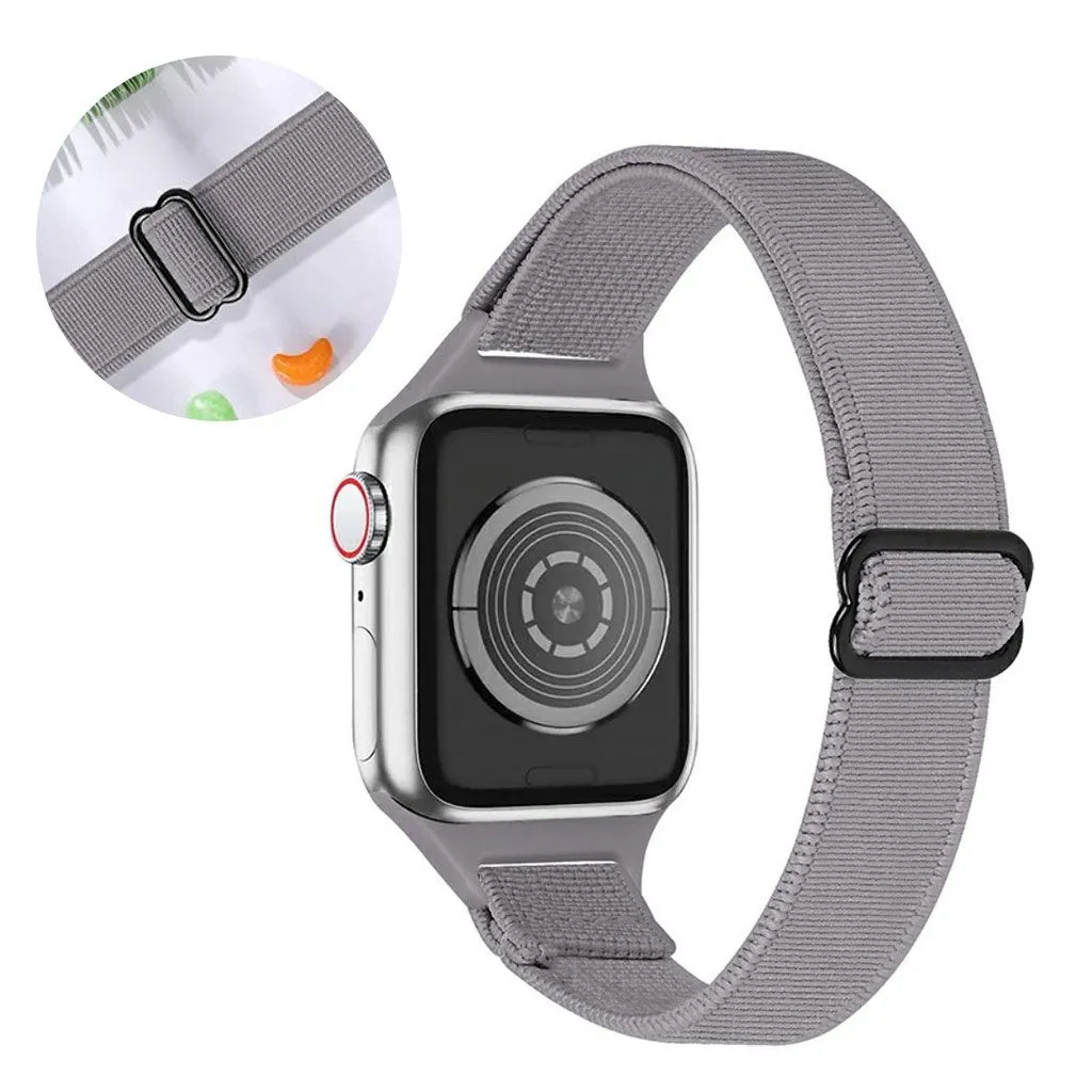 Apple Watch 42mm - 44mm nylon watch strap - Light Grey