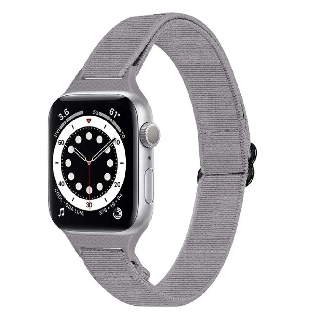 Apple Watch 42mm - 44mm nylon watch strap - Light Grey