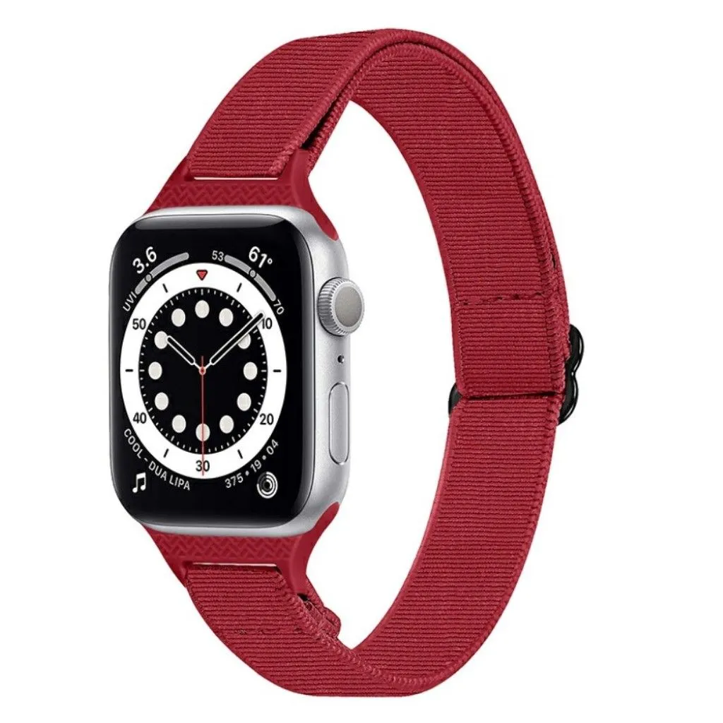 Apple Watch 42mm - 44mm nylon watch strap - Red