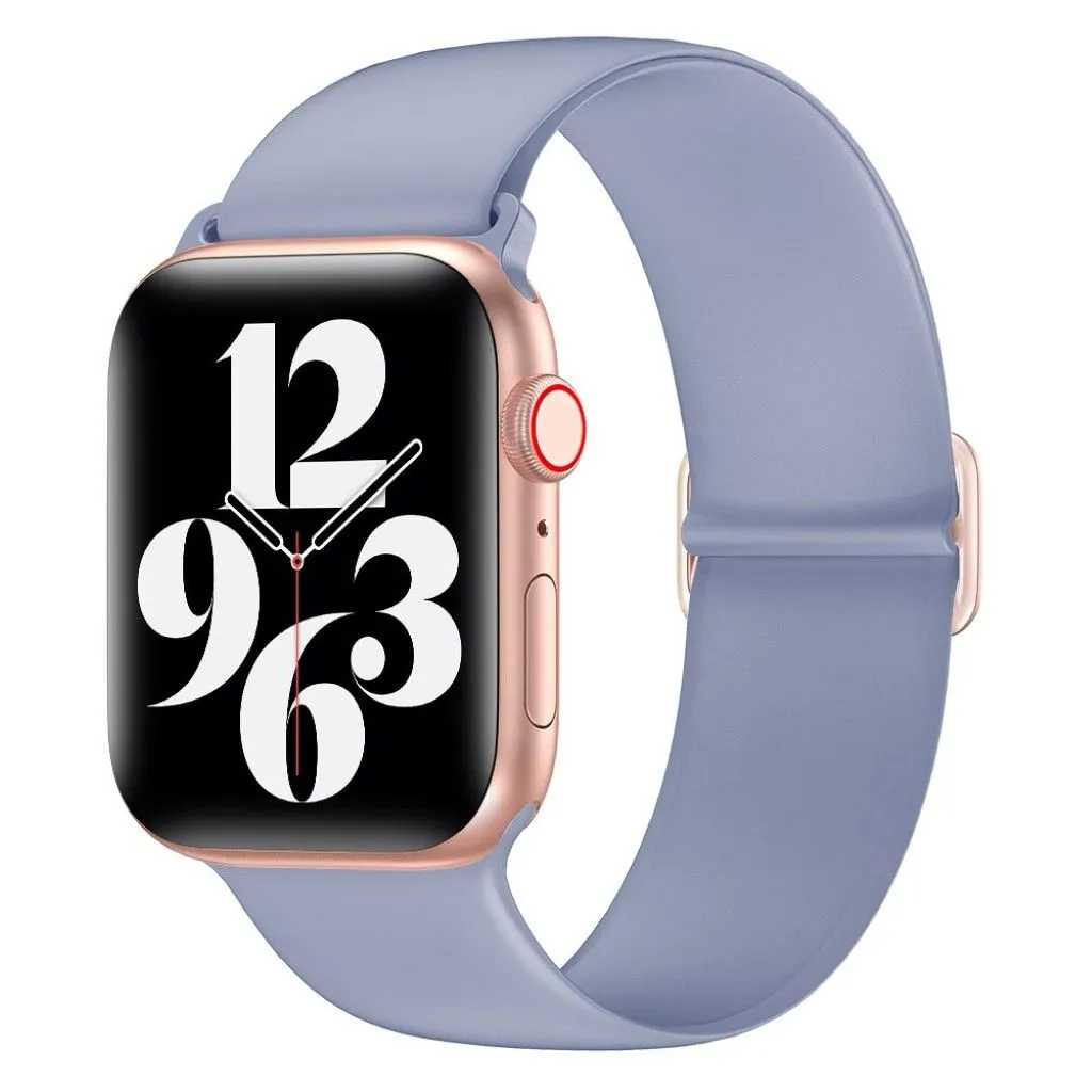 Apple Watch 44mm elastic silicone watch strap - Light Purple