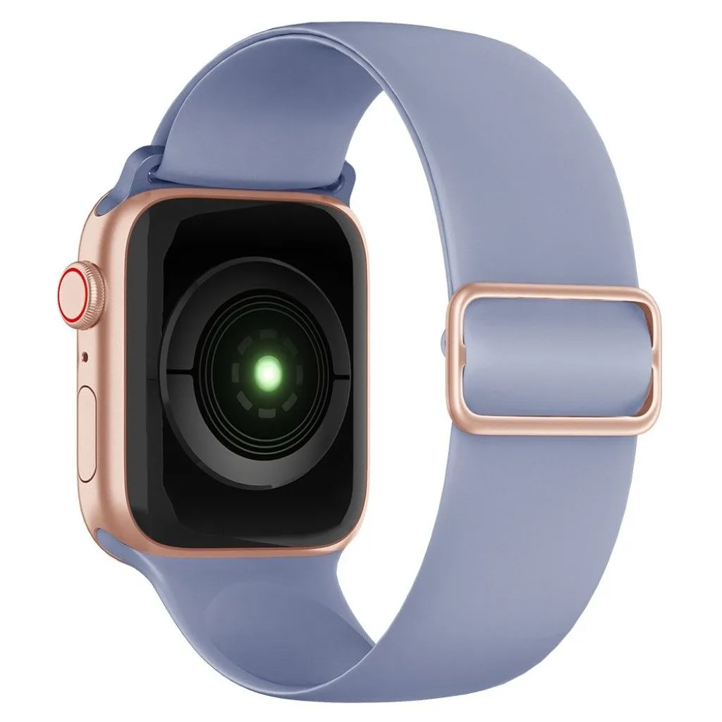 Apple Watch 44mm elastic silicone watch strap - Light Purple