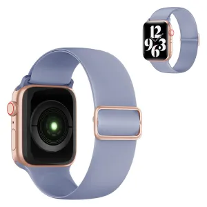 Apple Watch 44mm elastic silicone watch strap - Light Purple