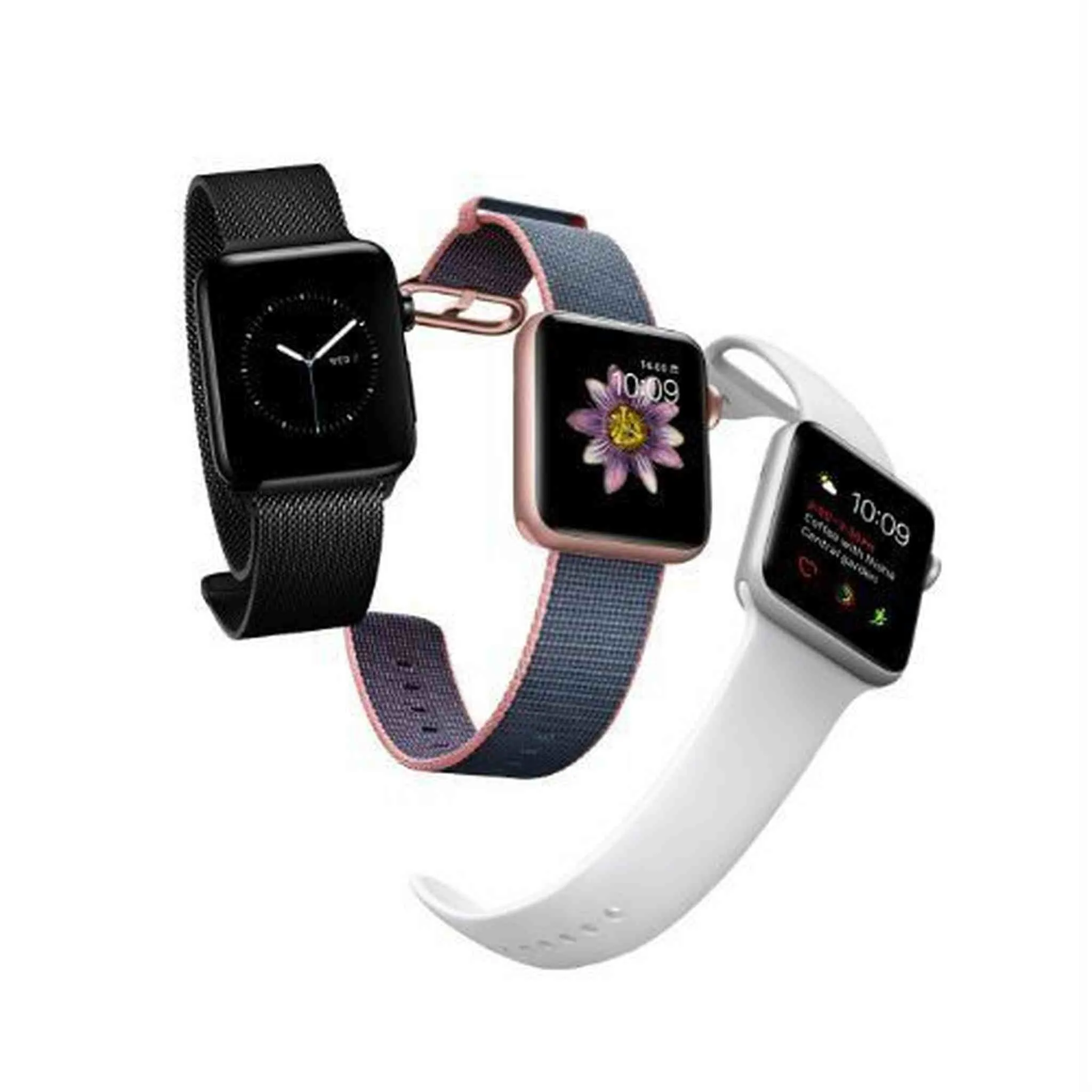 Apple Watch Series 2 38mm Smartwatch (Space Black Stainless Steel Case, Space Black Link Band) with 2 Year Extended Warranty