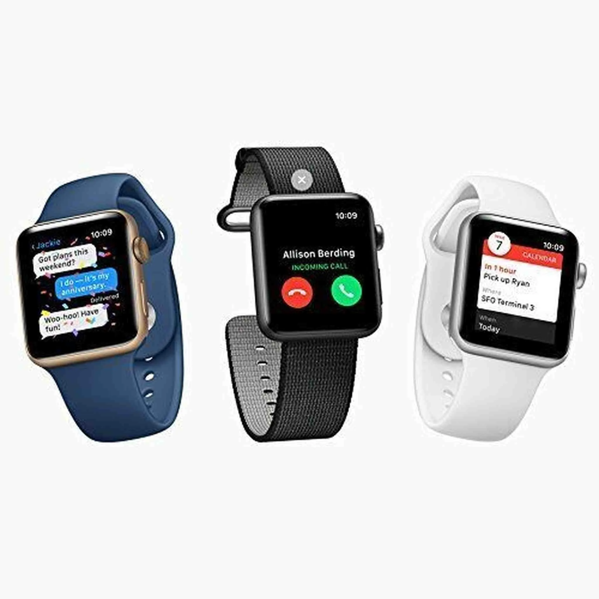 Apple Watch Series 2 38mm Smartwatch (Space Black Stainless Steel Case, Space Black Link Band) with 2 Year Extended Warranty