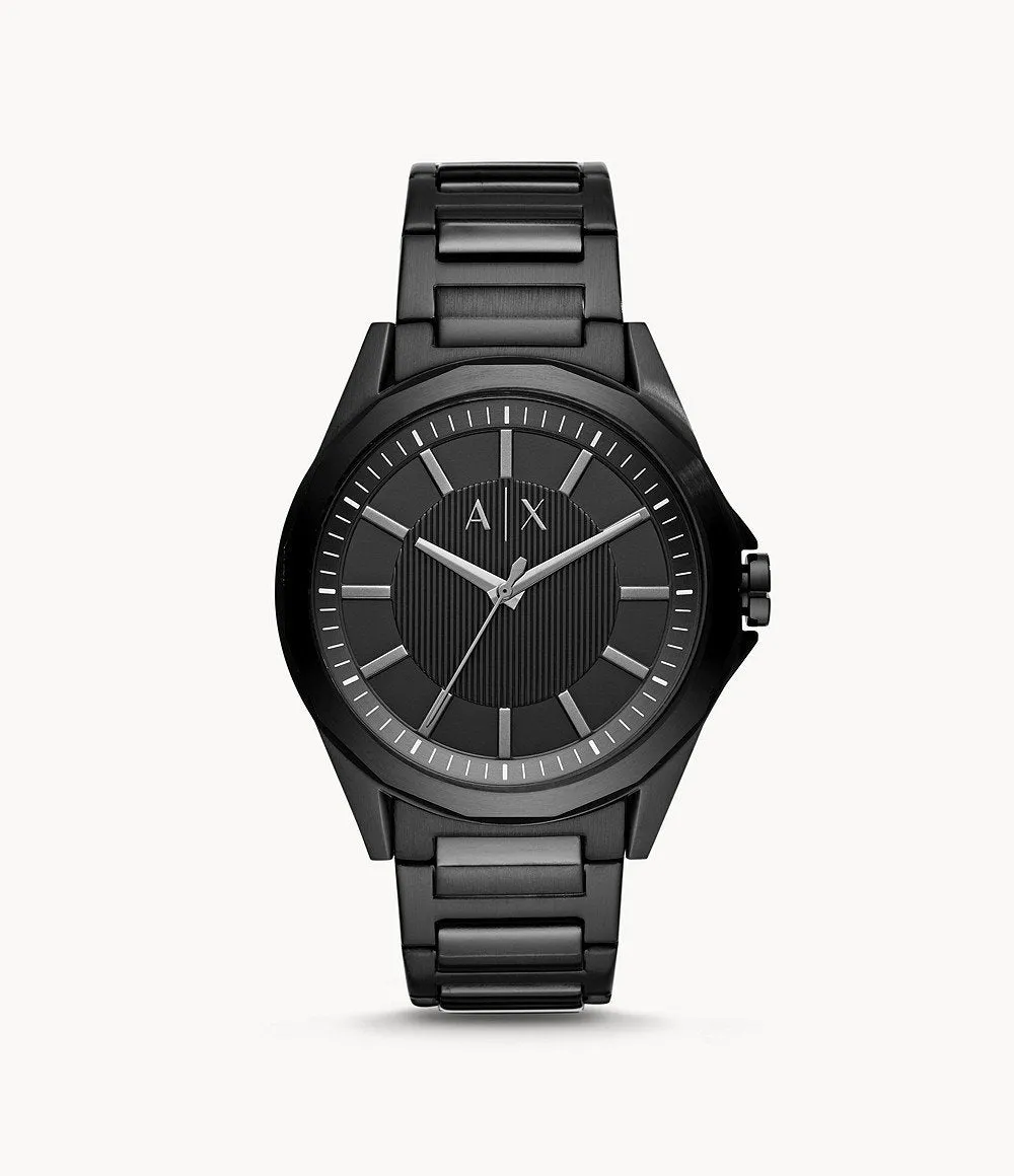 Armani Exchange Black Analogue Watch-AX2620