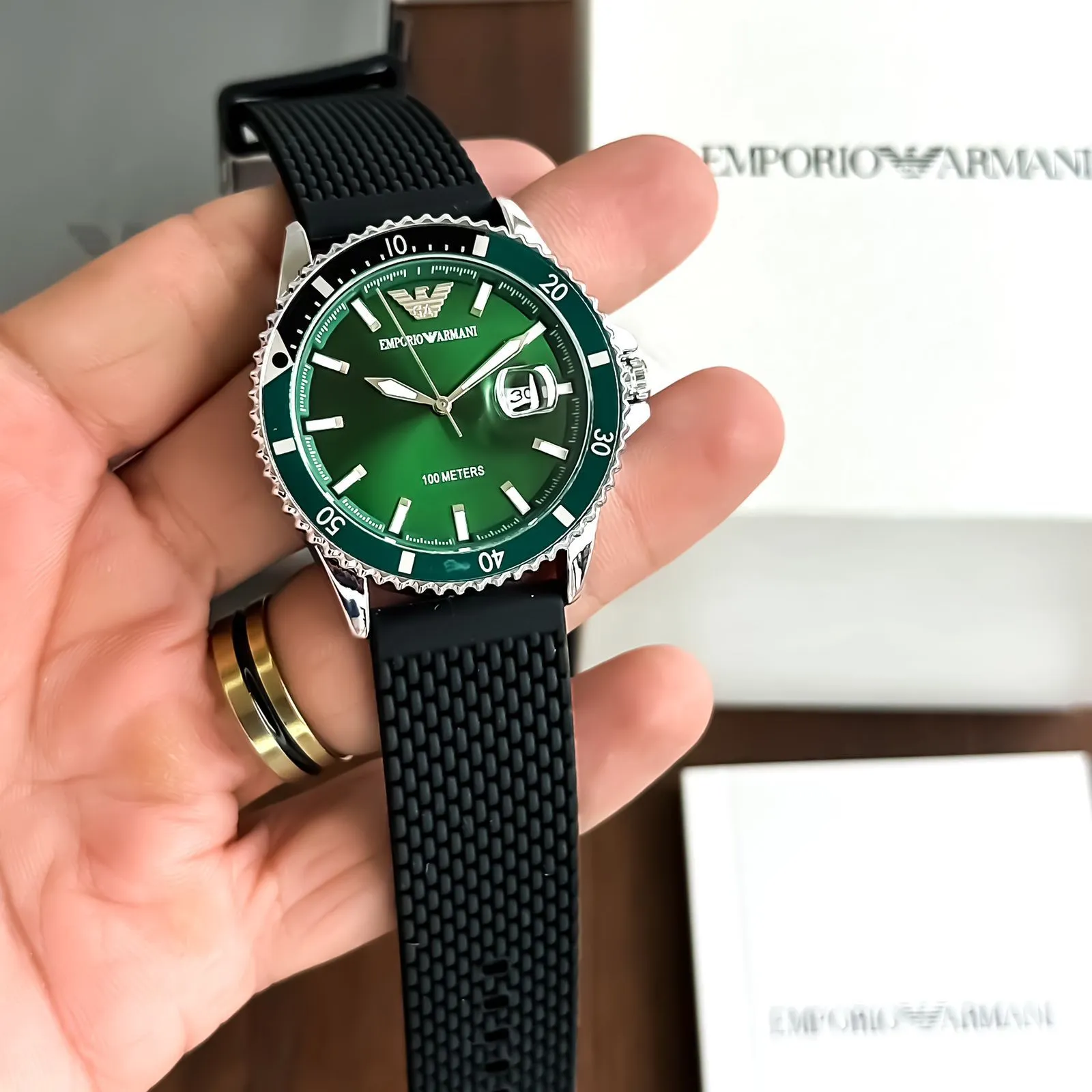 Armani's refined style brand new watch for men