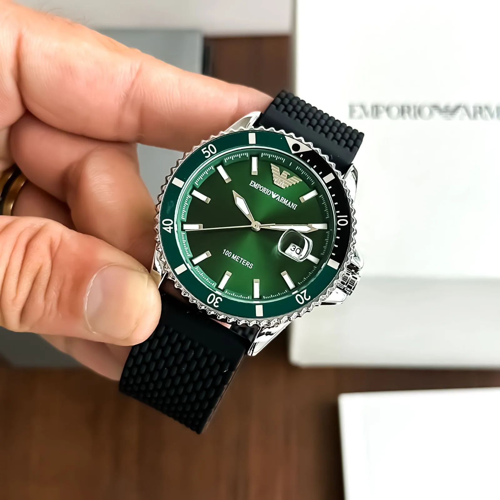 Armani's refined style brand new watch for men