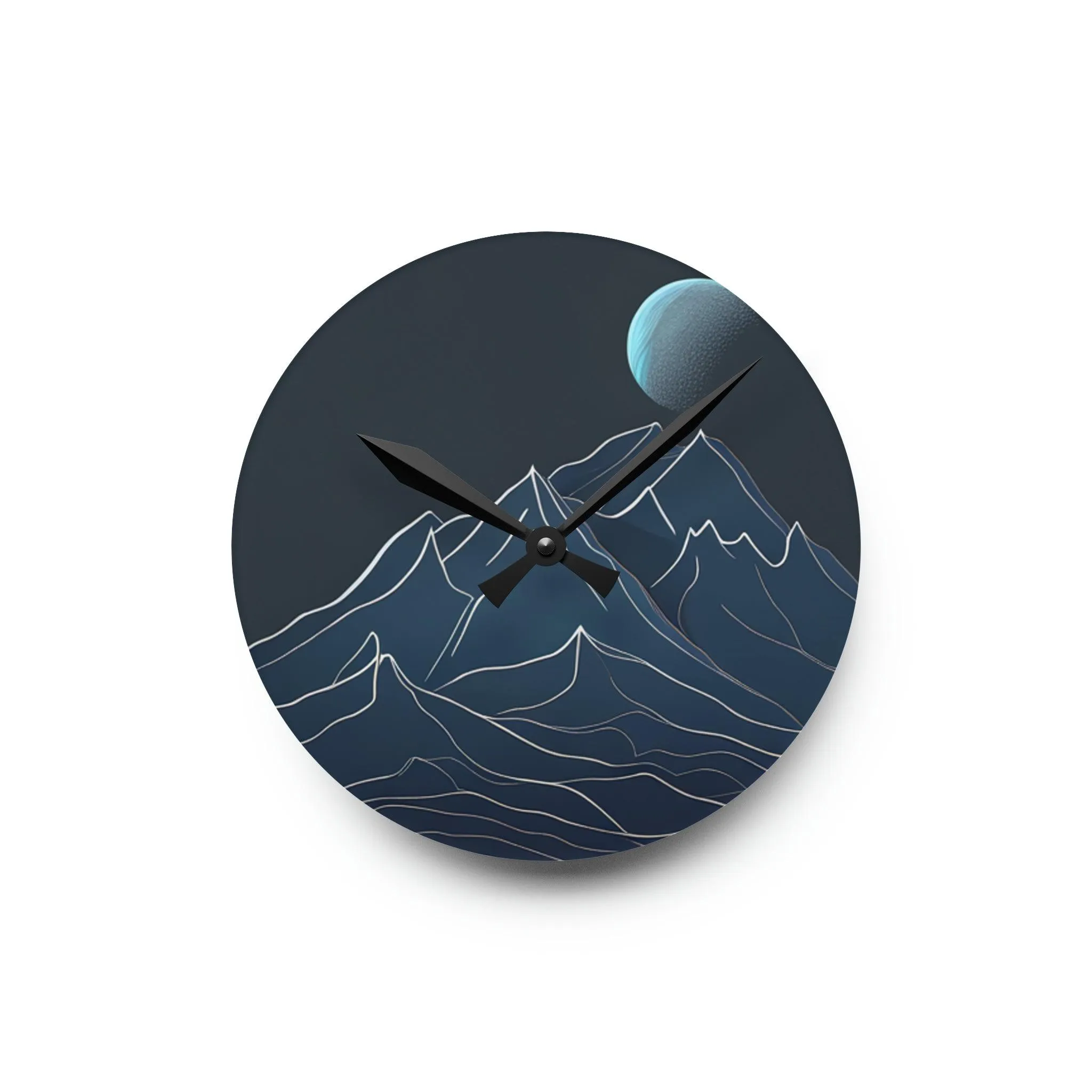 Artistic Mountain Elegance Clock with Premium Craftsmanship and Vivid Imagery