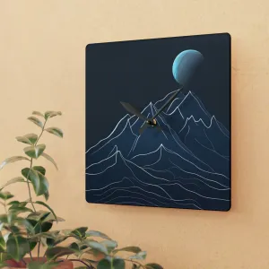 Artistic Mountain Elegance Clock with Premium Craftsmanship and Vivid Imagery
