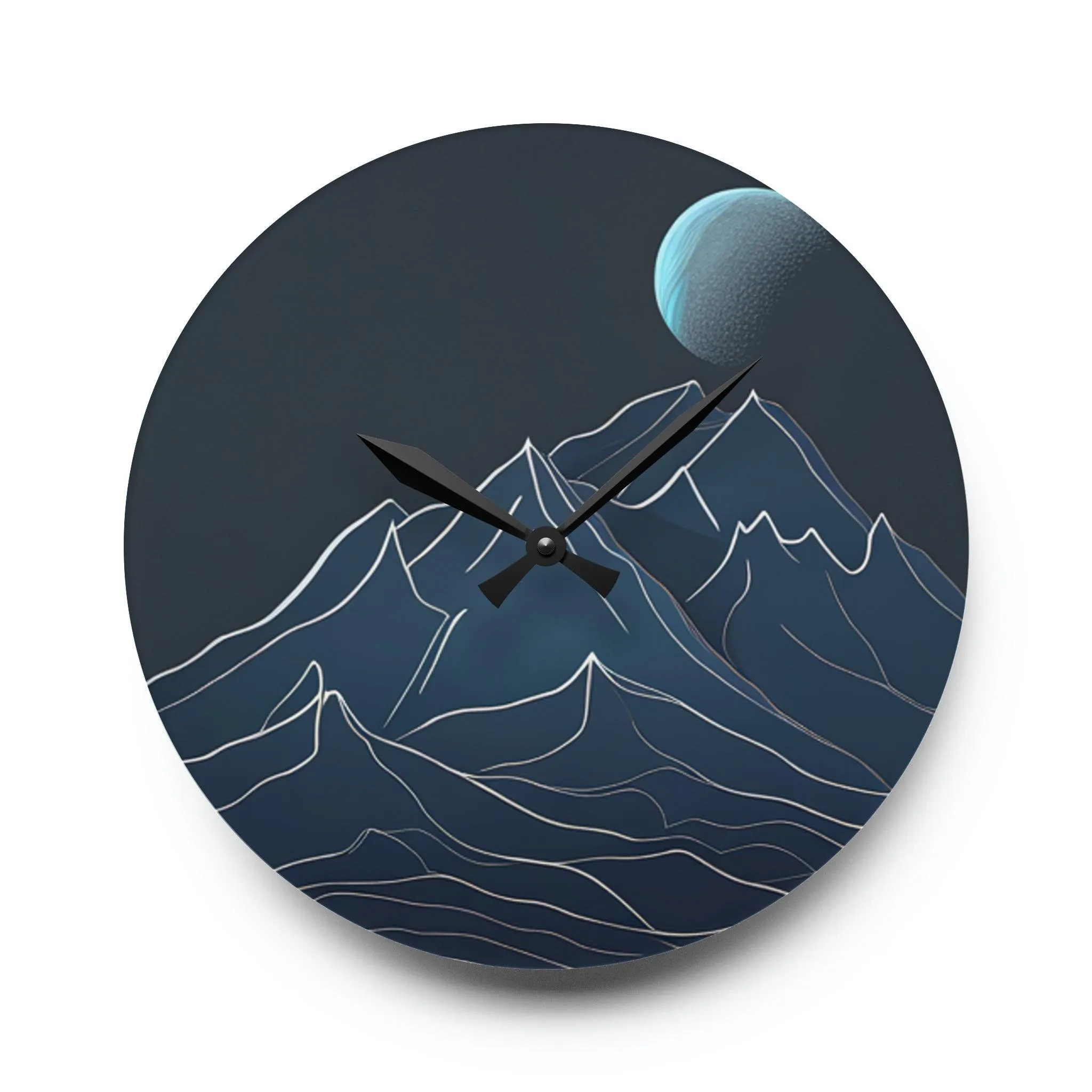 Artistic Mountain Elegance Clock with Premium Craftsmanship and Vivid Imagery