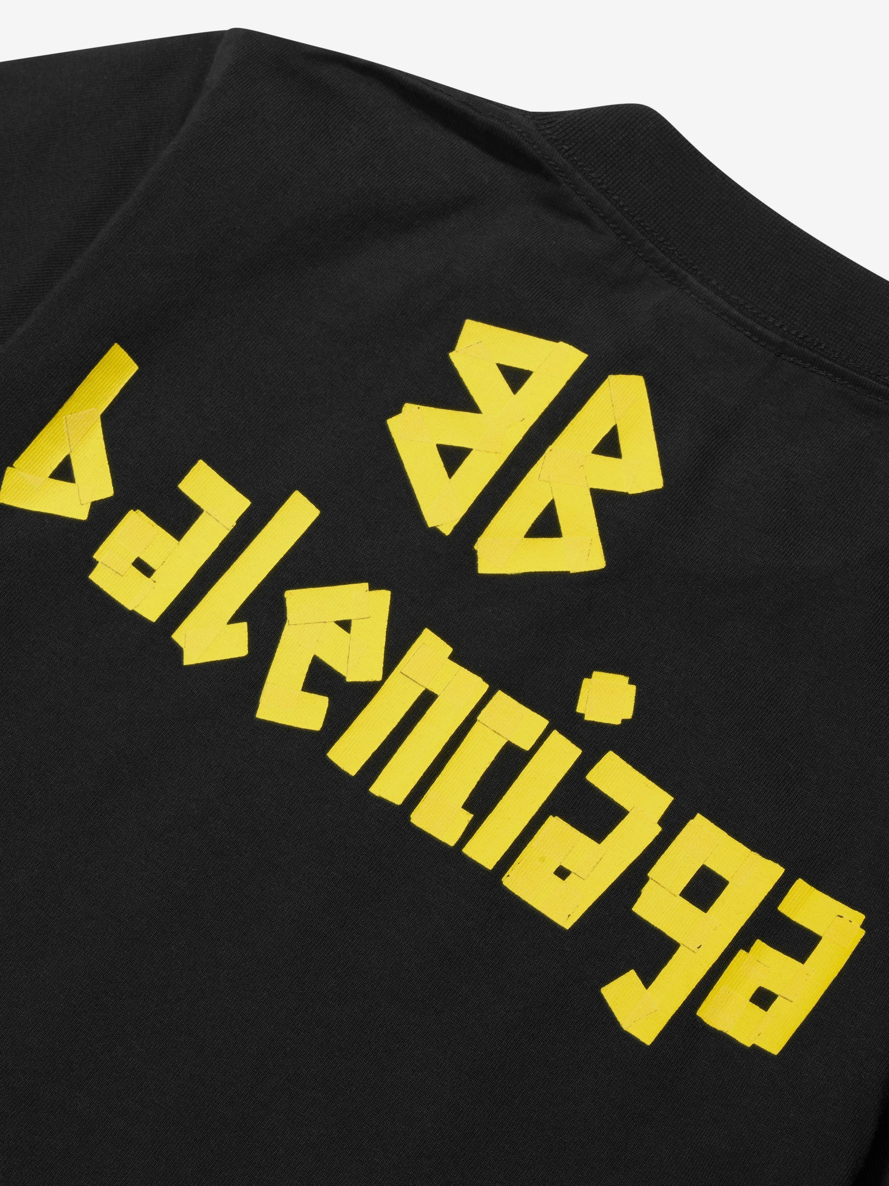Balenciaga Kids Logo T-Shirt in Black