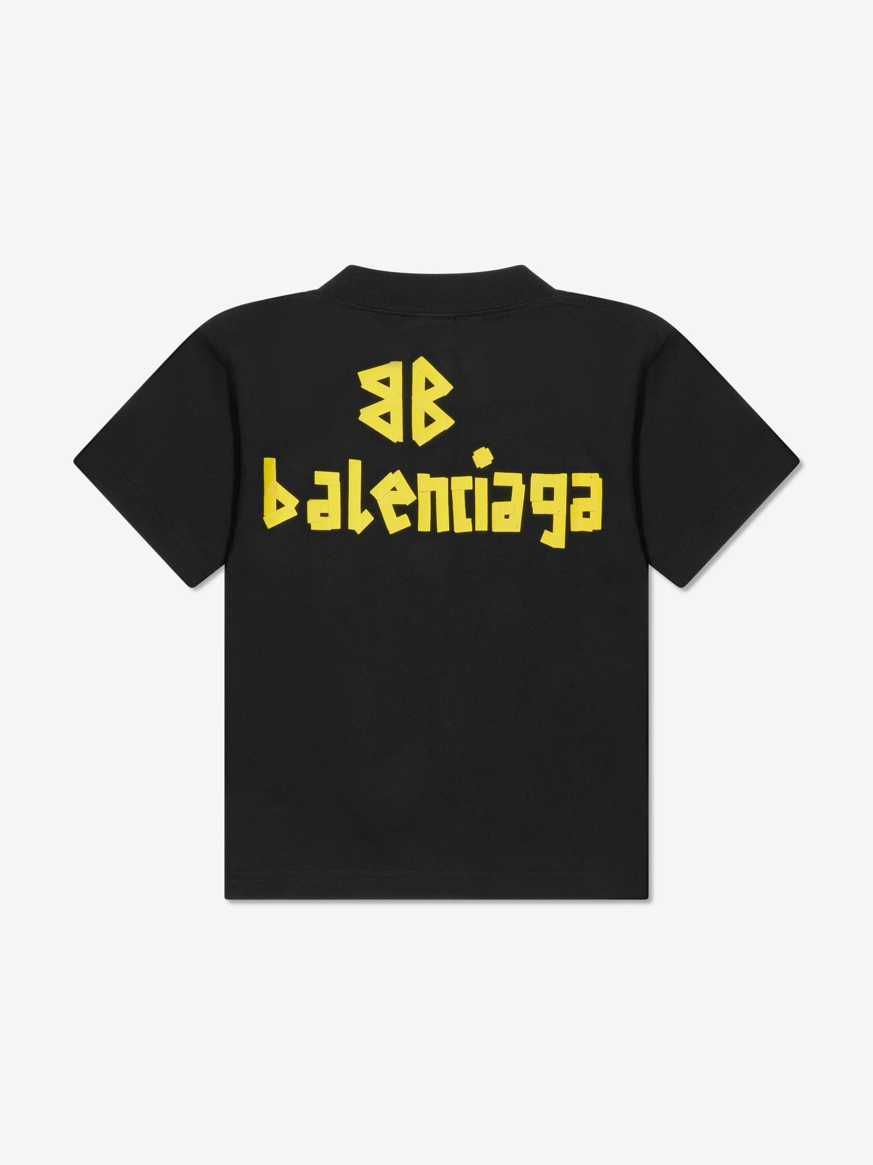 Balenciaga Kids Logo T-Shirt in Black