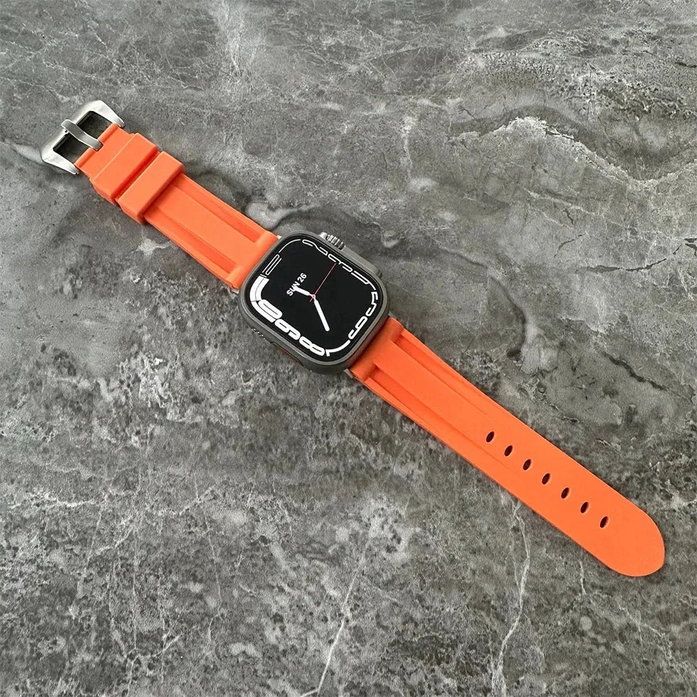 Band for Apple Watch Ultra Silicone Rubber band