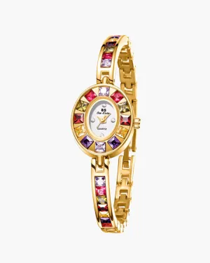 Bellevie – Multi-colored gemstone accents – Vintage watch
