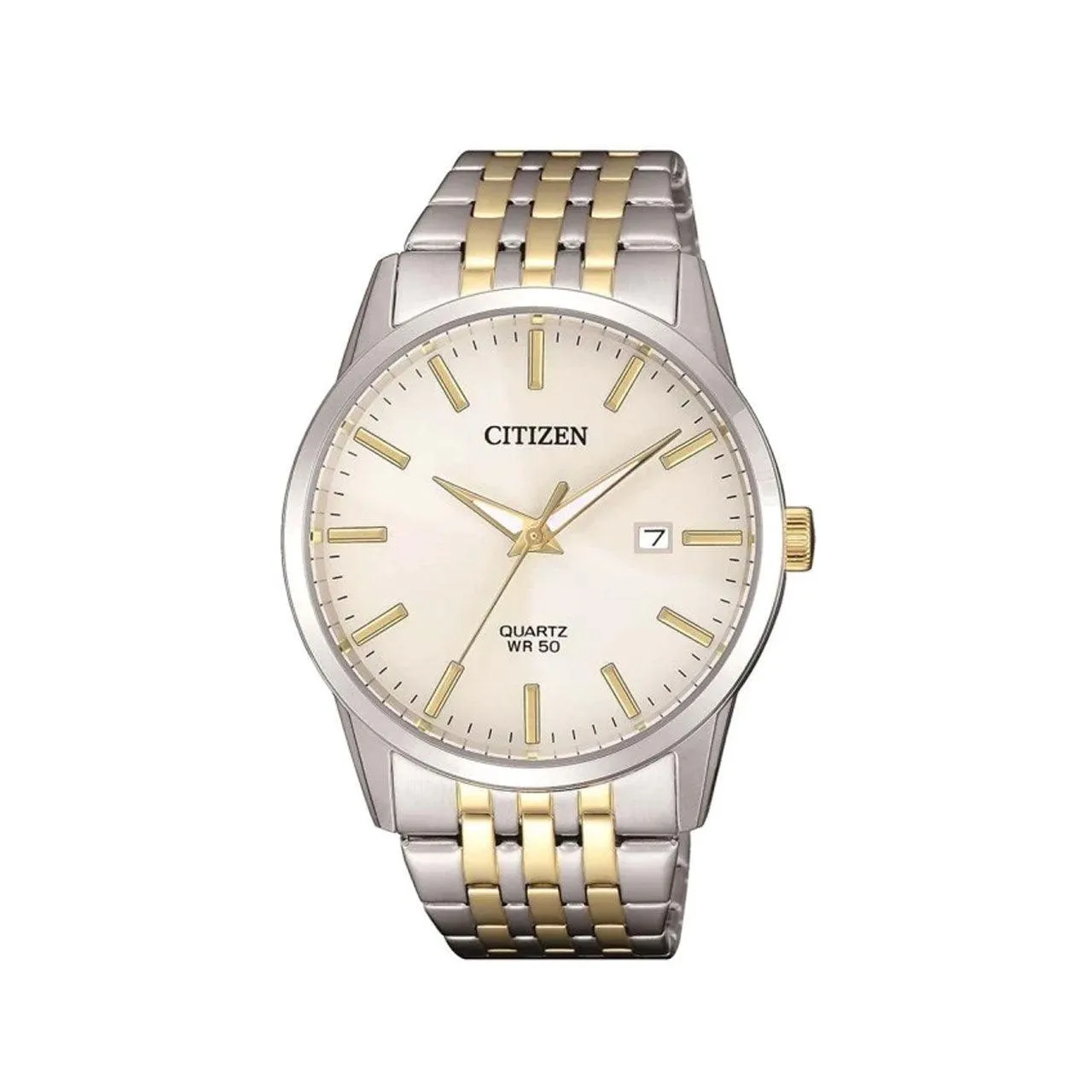 BI5006-81P - Mens Stainless Steel Two Tone Dress Watch