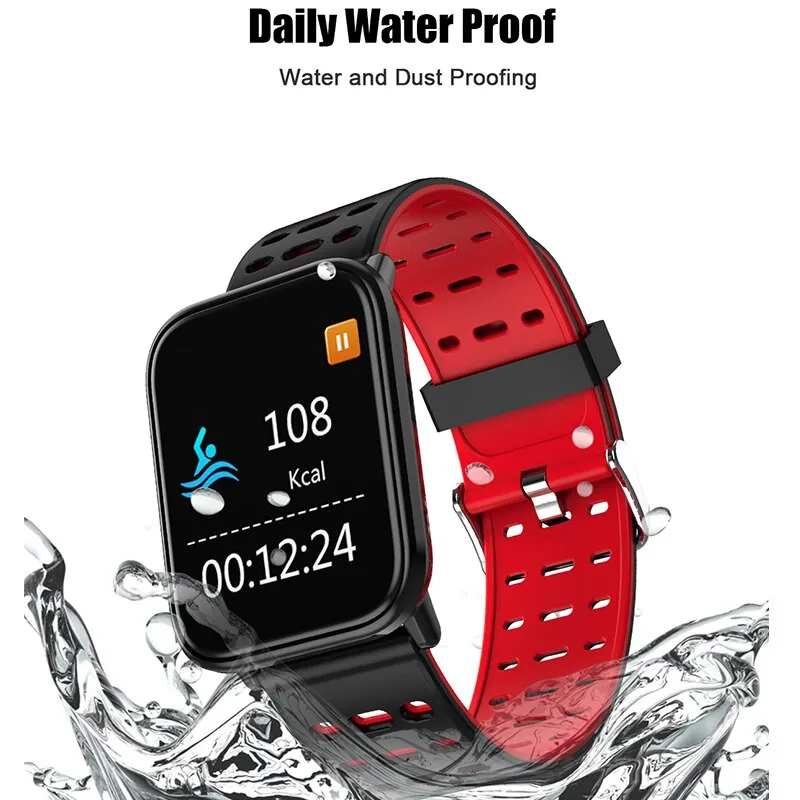 BINSSAW  T6 New Smart Watch Men Women Heart Rate Monitor Blood Pressure Fitness Tracker Smartwatch Sport Watch for ios android
