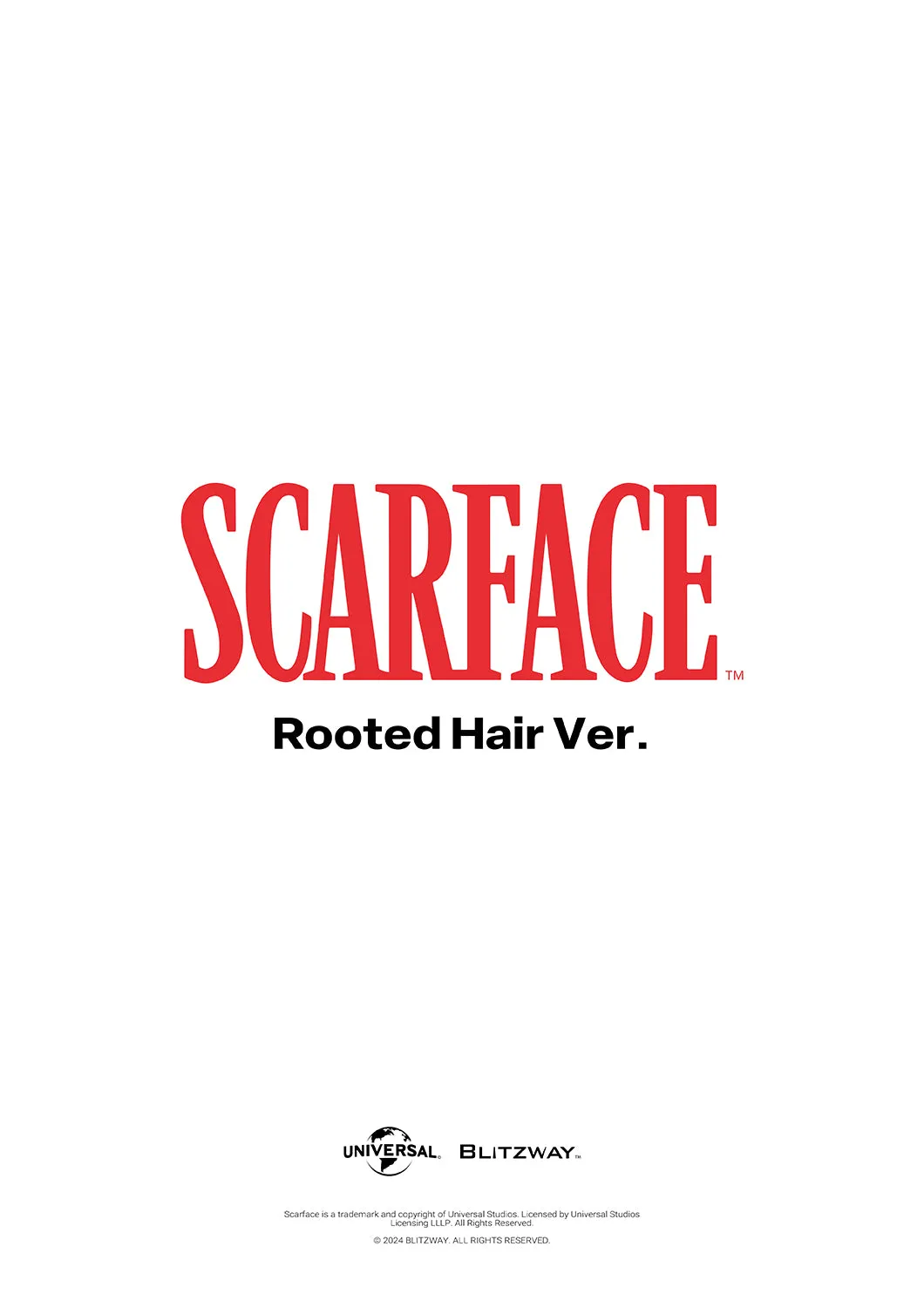BLITZWAY 1/4 SCARFACE ROOTED HAIR VERSION 1/4 SCALE STATUE (PRE-ORDER)