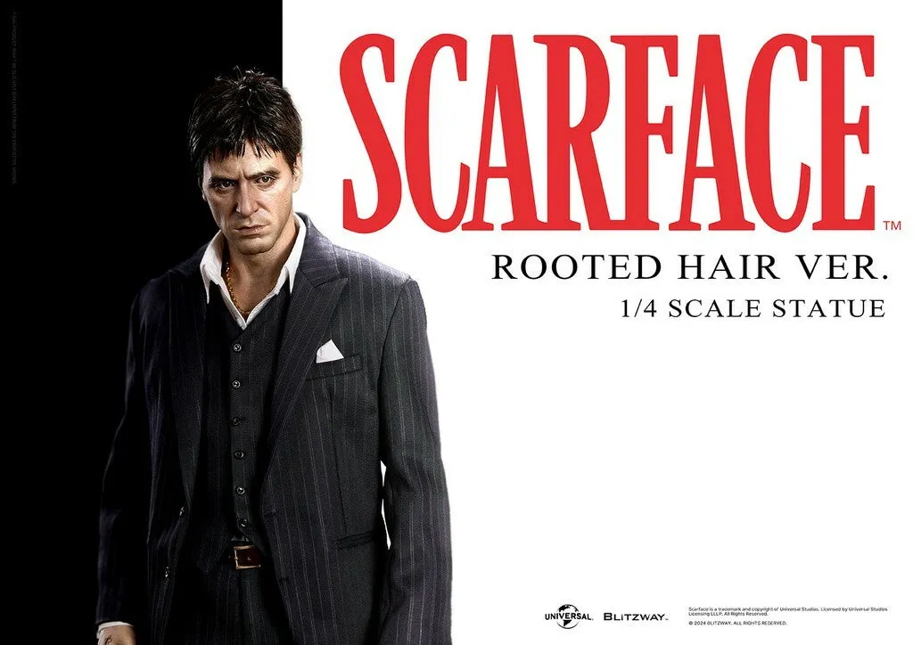 BLITZWAY - Scarface: Tony Montana Rooted Hair Version 1:4 Scale Statue