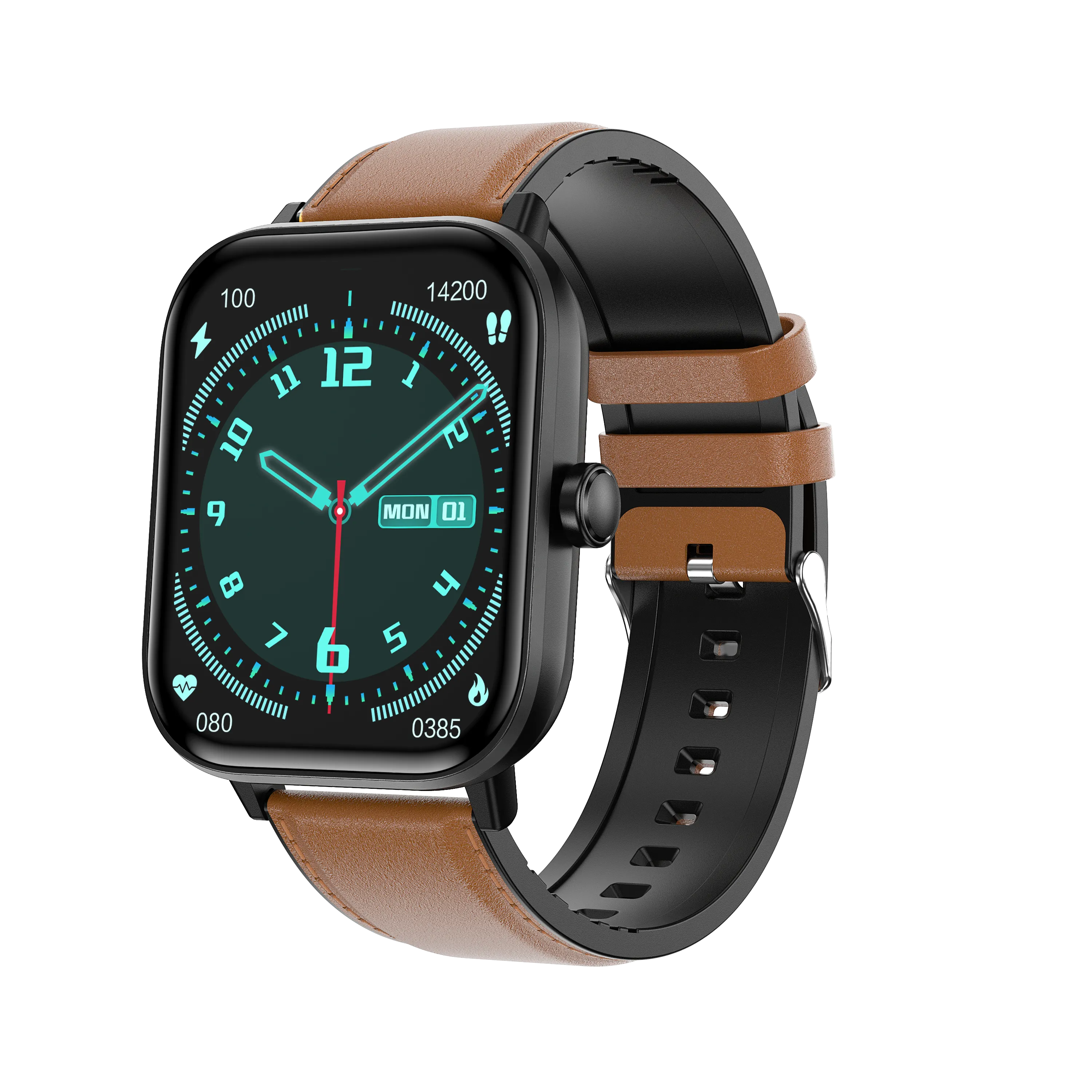 Blood Glucose Monitoring Smartwatch, Smart Watch for Non-Invasive Blood Glucose Testing, Stylish Smart Watch with Blood Oxygen Tracking