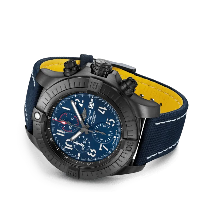 Breitling Super Avenger Chronograph 48 Night Mission DLC Titanium Unisex Watch