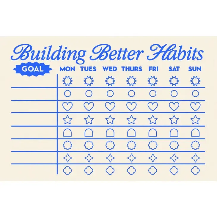 Building Better Habits Tracker Notepad ♡