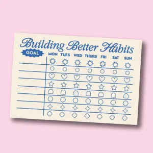 Building Better Habits Tracker Notepad ♡